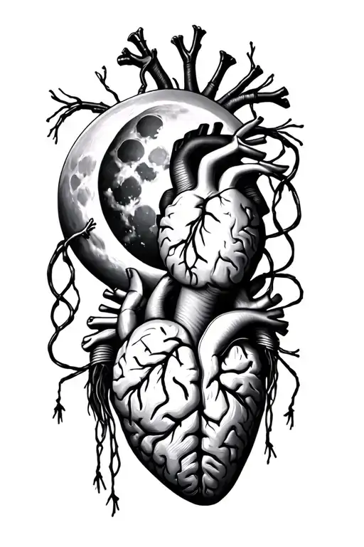 Heart And Brain And Full Moon And Puppet Strings Attached