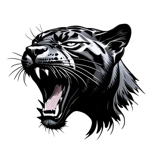 Black Panther Screaming