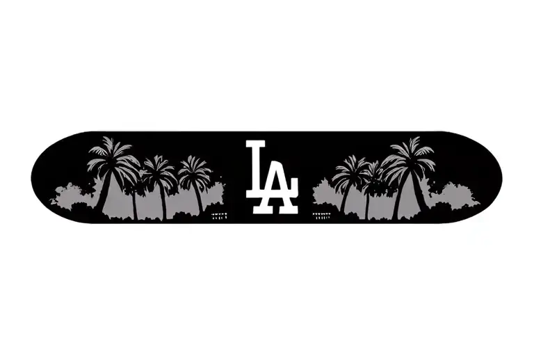 La Dodgers With Palm Trees