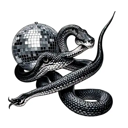 Snake And Disco Ball