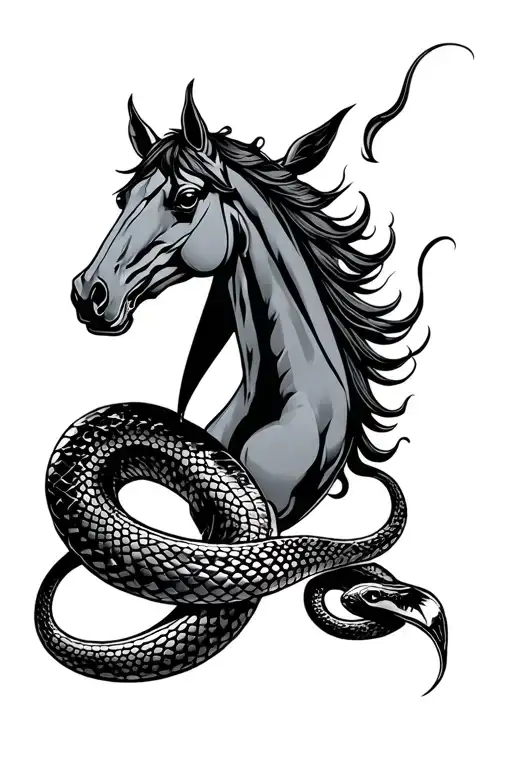 Snake With Horse