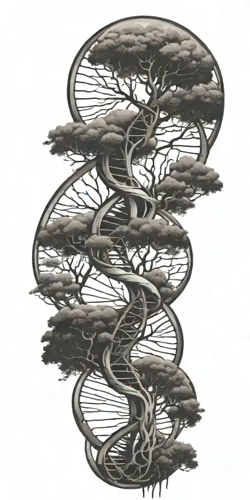 Dna Tree Intertwined