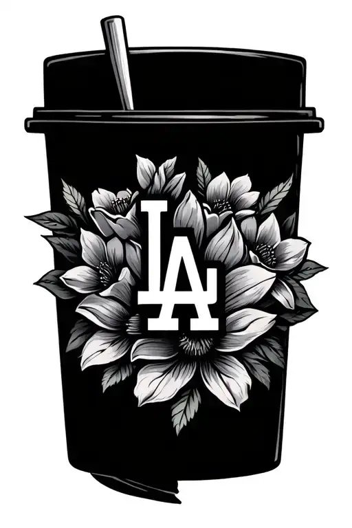 La Dodgers With Floral