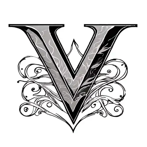 Initial V M Joined Together Representing