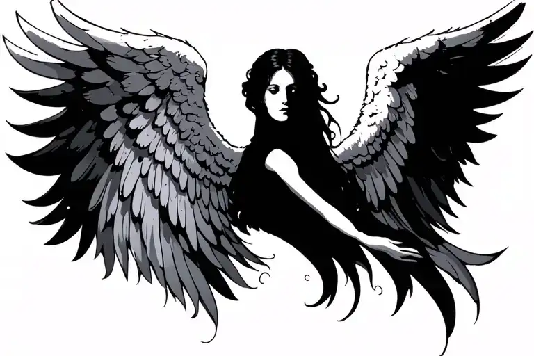 Angel Wings Spread Wide