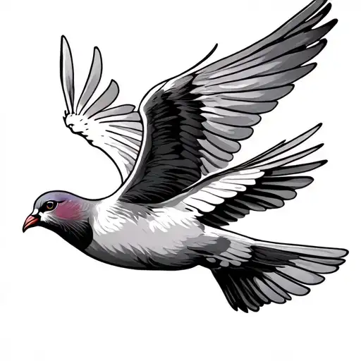 Dove Flying