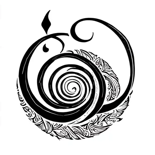 Convert This Font In The Spiral Circle With A Persian Nastaliq Font