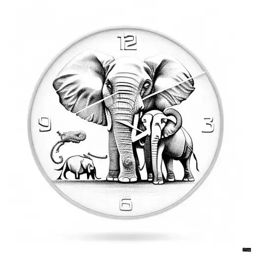 Clock And Elephant