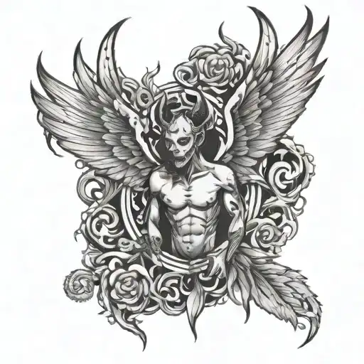 420 With Demon Wings Around It