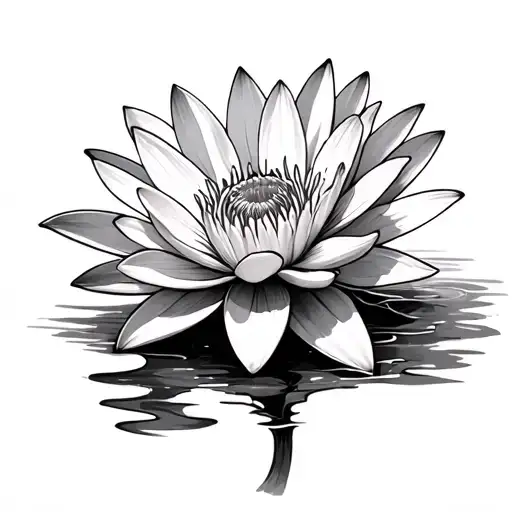 Water Lily And Daisy