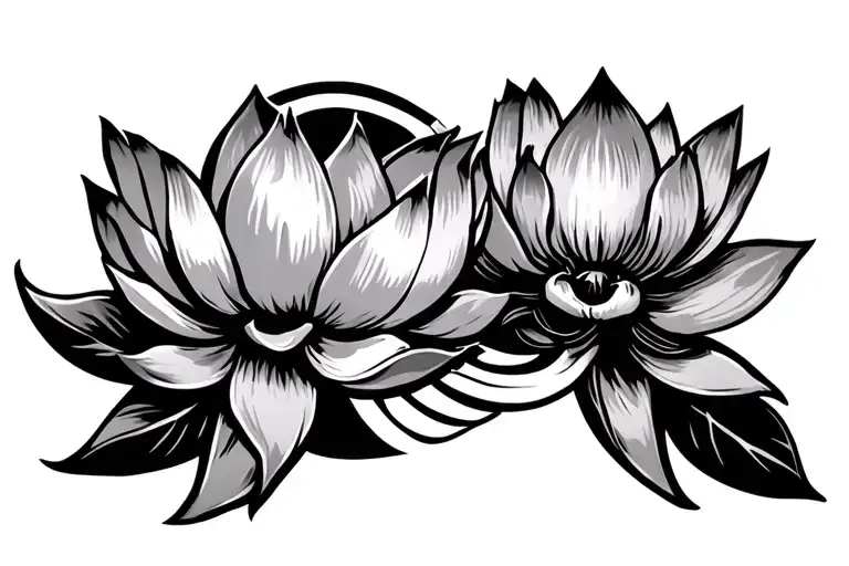 Lotus And Badass Military Medal