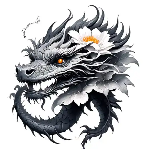 Flower And Dragon