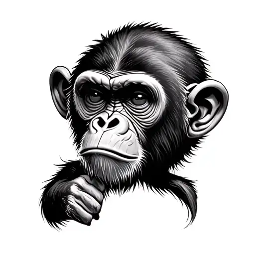 Sad Monkey Think Love