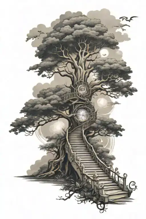 Life Tree Stairway To Heaven Eye Of God