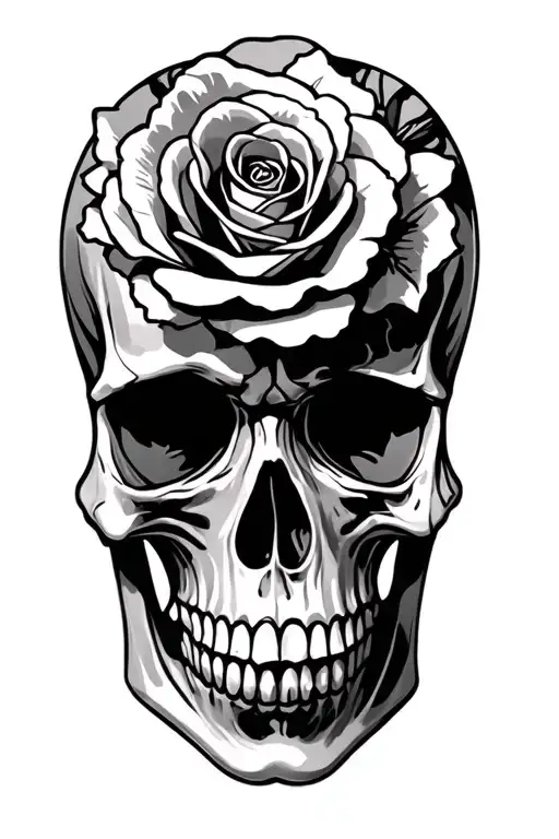 Skull And Roses