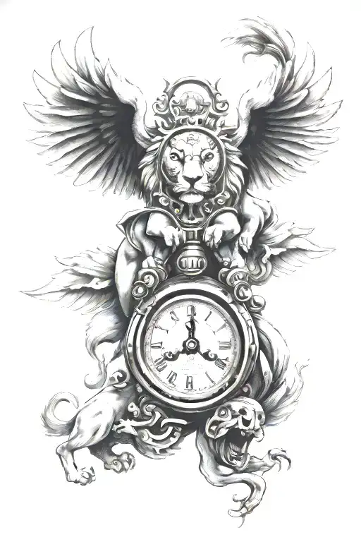 Clocks And Lion And Bass Drum