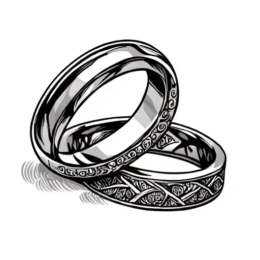 Wedding Ring Tattoo Design