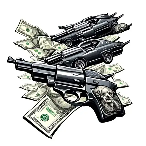 Guns Money Car Racing