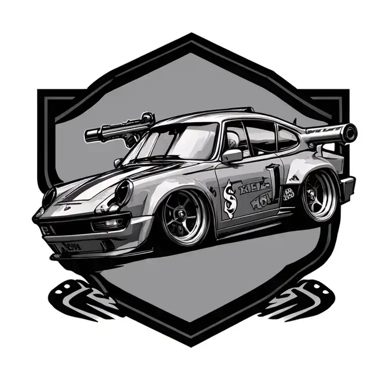 Guns Money Car Racing