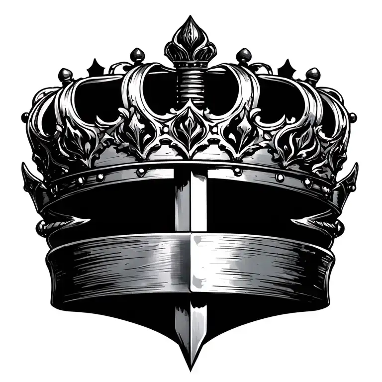 Crown On A Sword Piercing