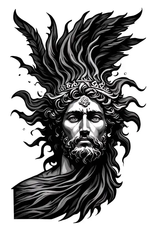 Greek God Helios Sun