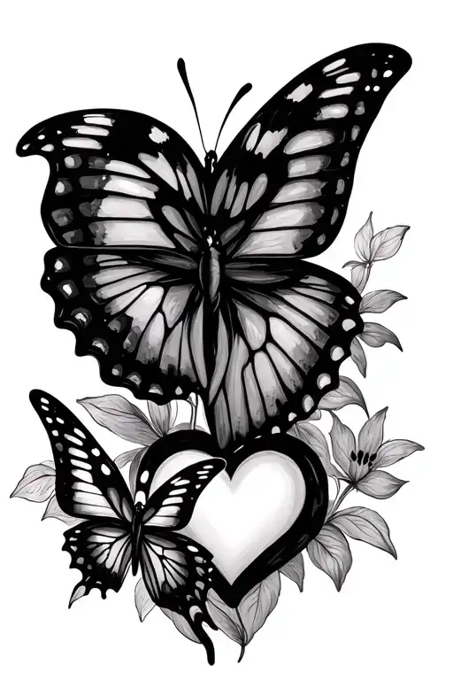 Butterflies Or A Heart Something That Signifies Peace & Love Since My Grandma Passed Away