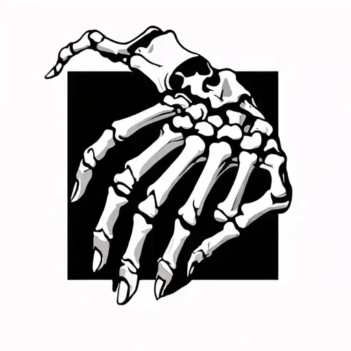 Half Skeleton Hand