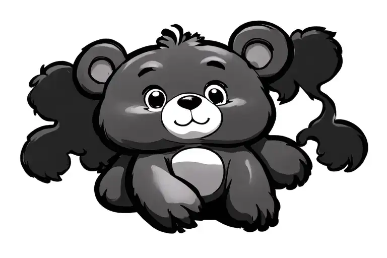 Care Bear Cartoon Fine Line