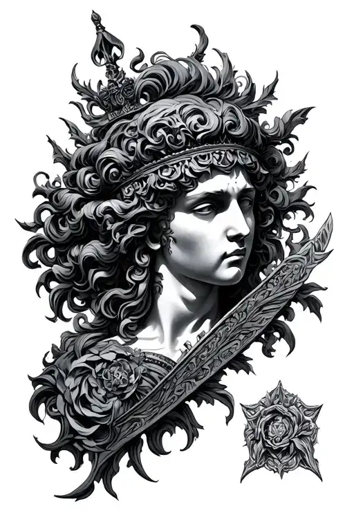 Gothic Looking Roman Style Sculpture