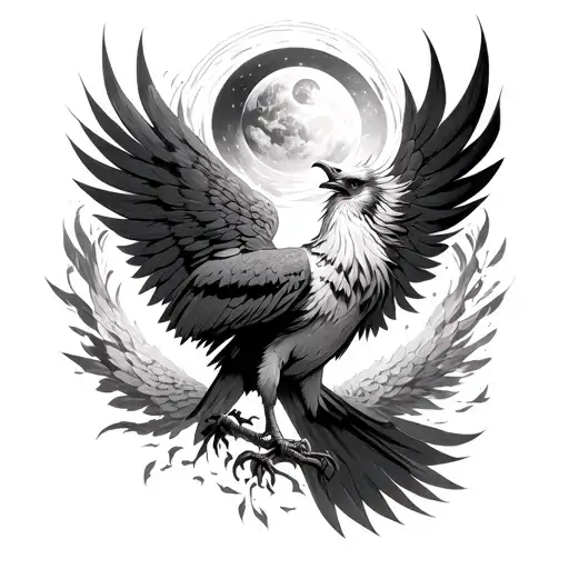 Phoenix With Non Ad Astra Mollis E Terris Via