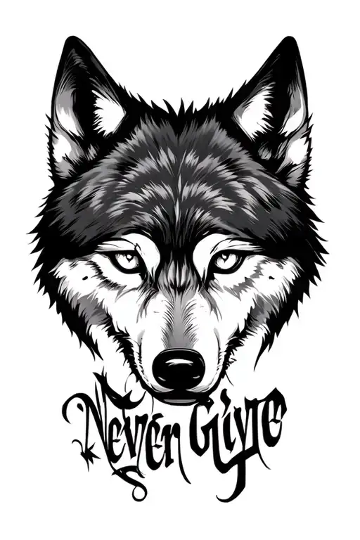 Wolve Eyes With Never Give Up Incorporated