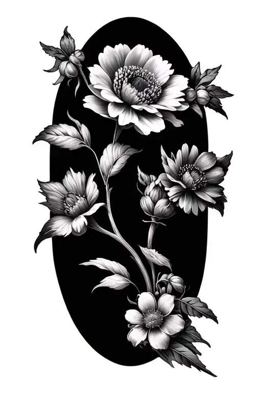 Birth Flowers Intertwined