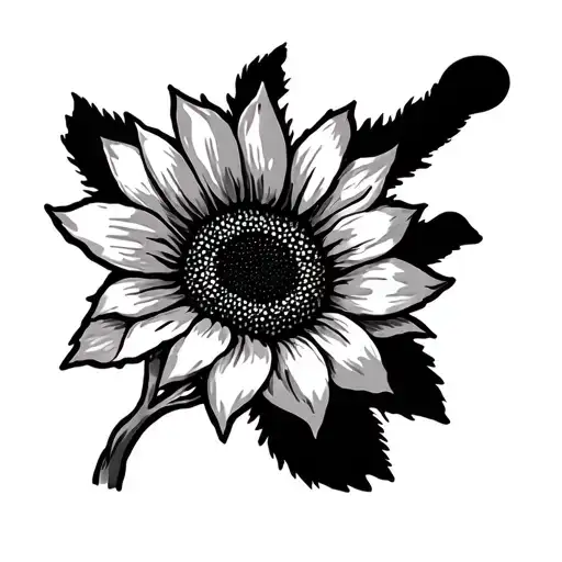 Handprint With Sunflower