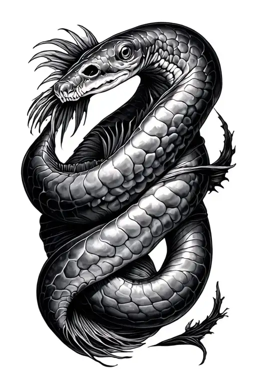 Dead Sea Eel Wrapped