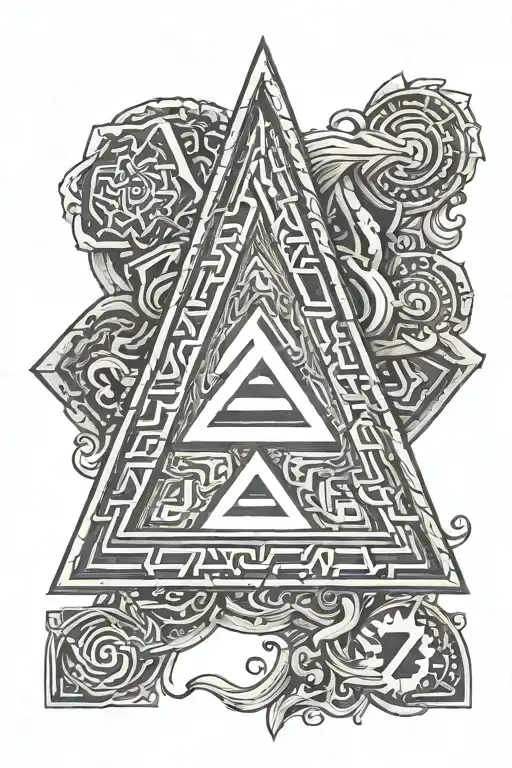 Odin Valknut Road Sign Road Sign