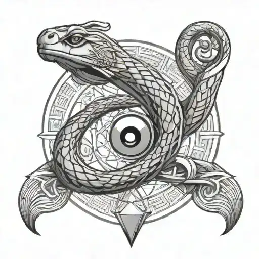Egyptian Ouroboros Snake