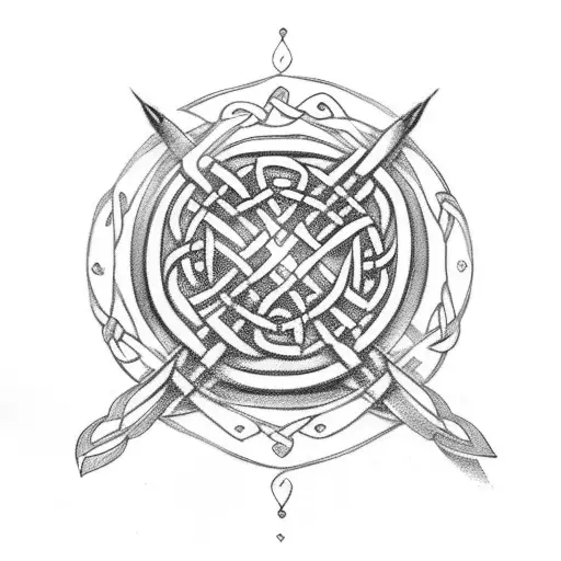 Celtic Rubes With Spears