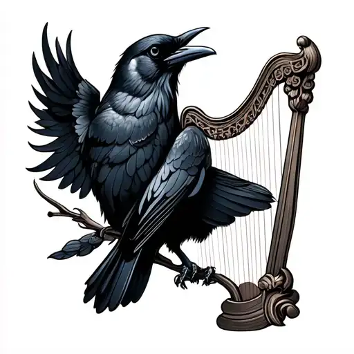 Crow On A Harp