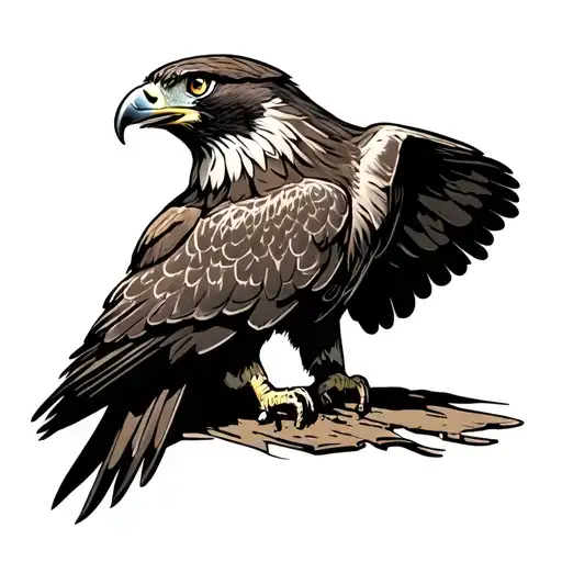 Hawk Representing A Fallen Veteran Things Inside