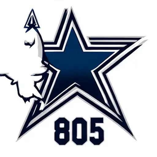 805 With Cowboys Star Replacing The 0