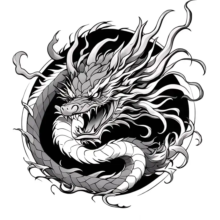 Japanese Dragon Involving