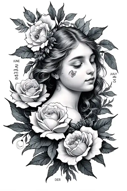 Tattoo Representing The Birth Months June July May September December