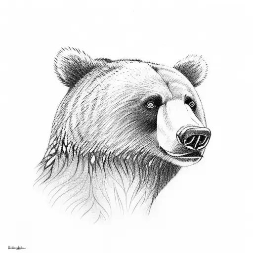 Bear Waking From Hibernation