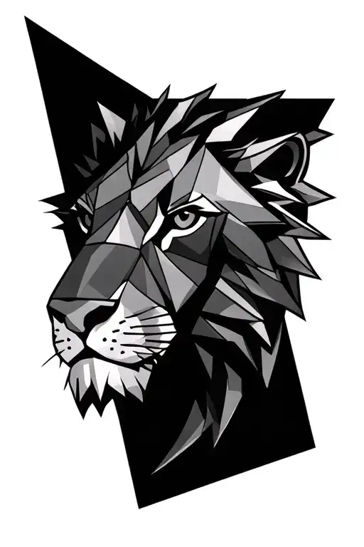 Lion Head Origami Triangle