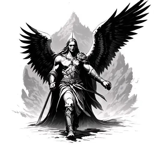 Warrior Angels Walking Through The Valley Of The Shadow Of Death