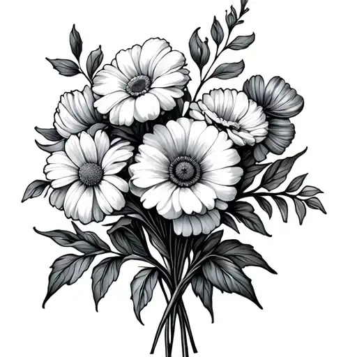 March And September Birth Flower Bouquet