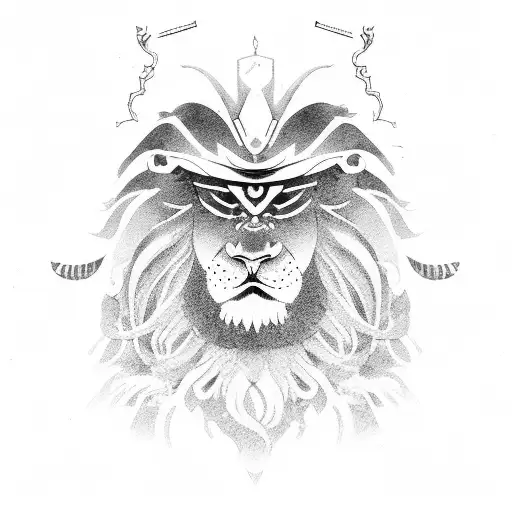 Samurai Lion God
