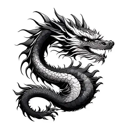 Can You Give Me A Traditional Japanese Dragon With Hint Of Greek Style For My Full Back
