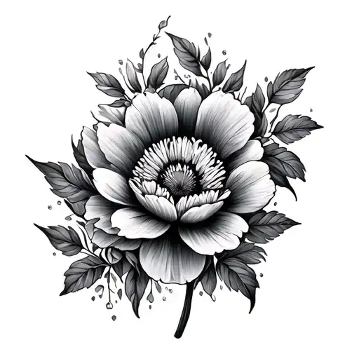 Fine Line Birth Flowers March April Novemebr