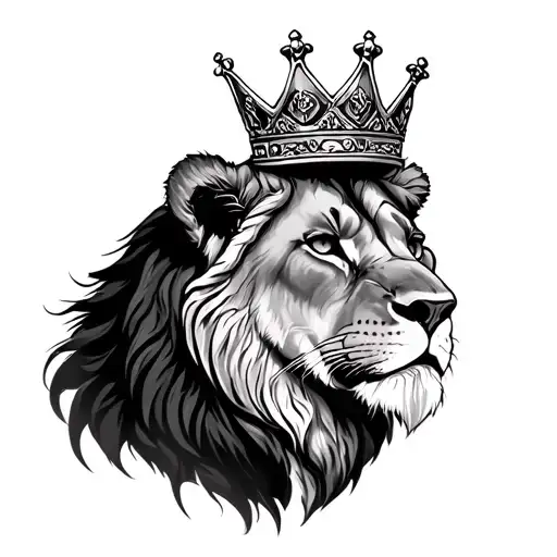 Lioness Wearing A Crown